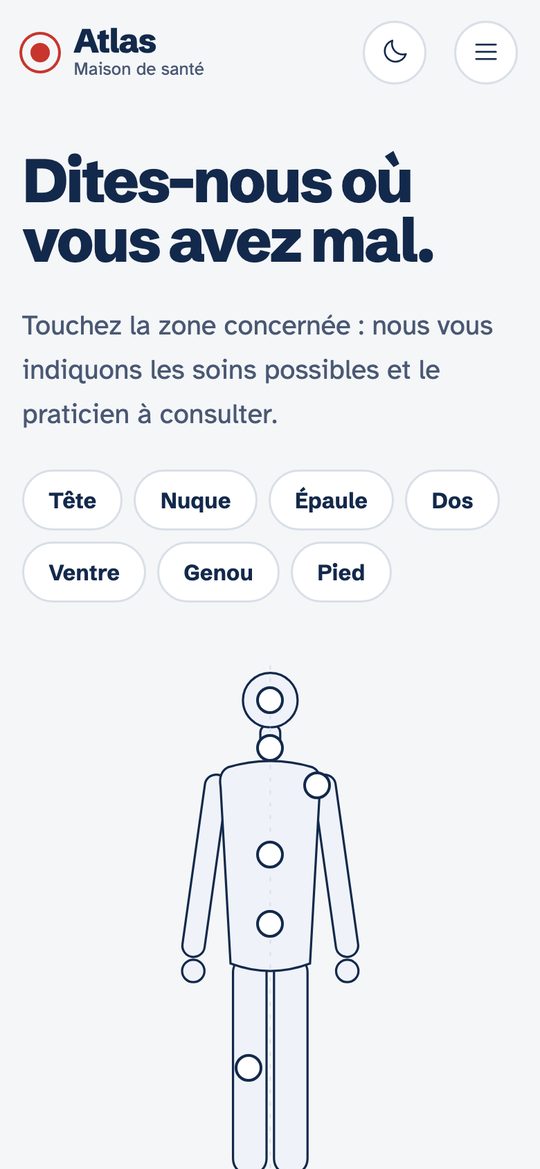 Le modèle Atlas sur téléphone